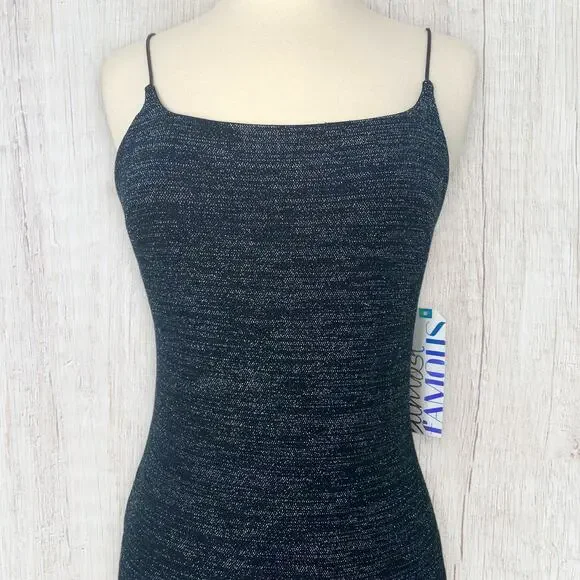 New Shimmer Sparkle Glitter Holo Green LBD Sexy Bodycon Mini Cocktail Club Dress - Picture 3 of 4